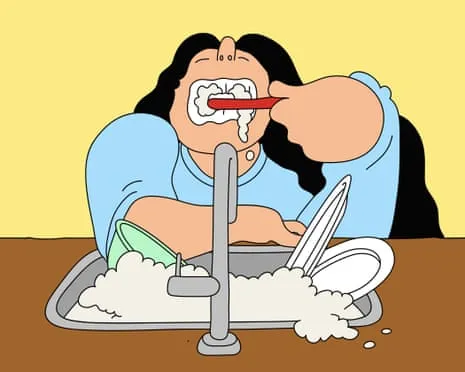 Should Our Roommate Avoid Brushing Her Teeth at the Kitchen Basin?